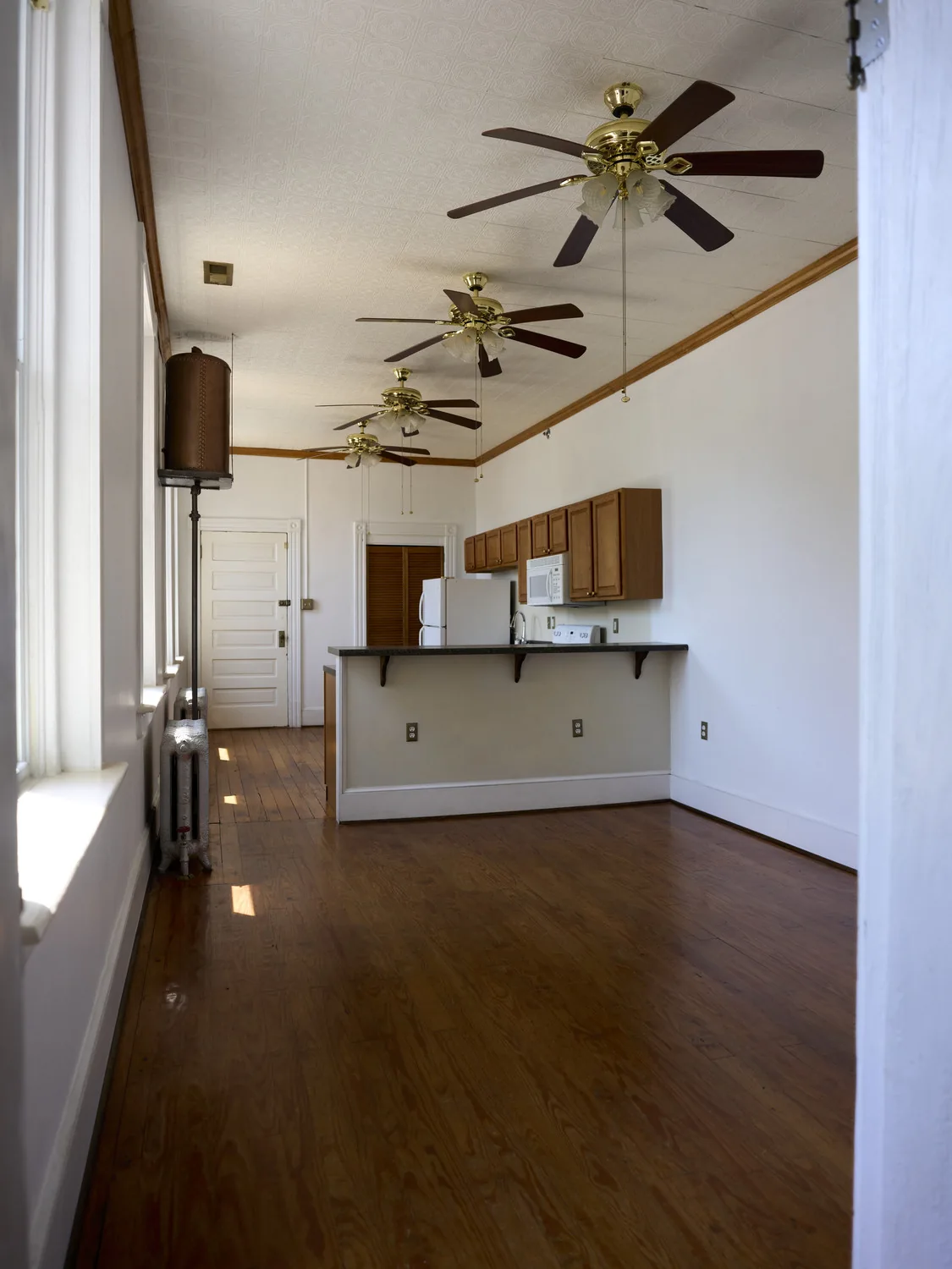 Bright apartment interior at The Calvert