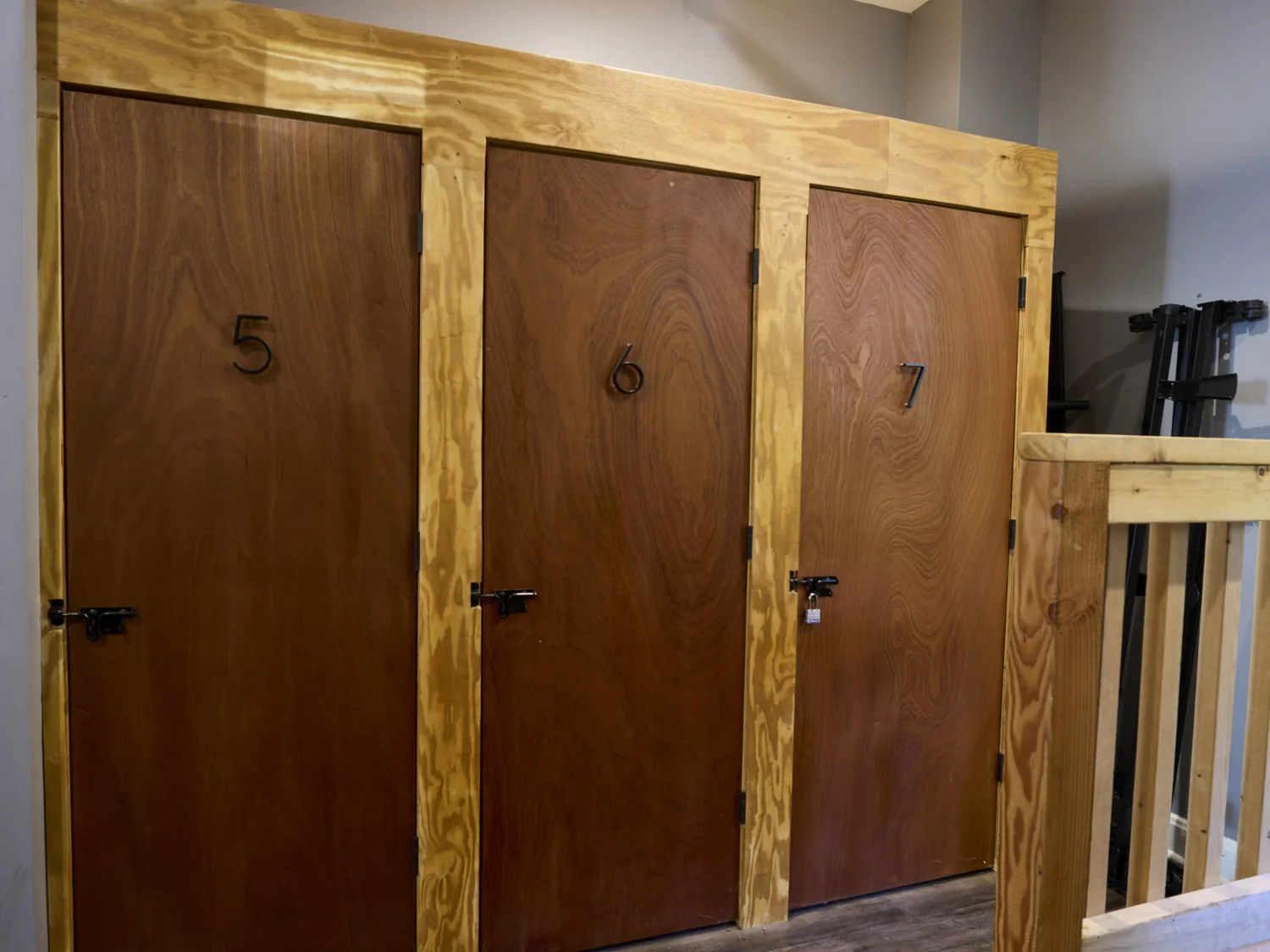 Individual resident storage lockers at EIGHT-O-ONE